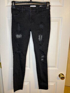 Guess Rhinestone Distressed Jeans Women's Size 28